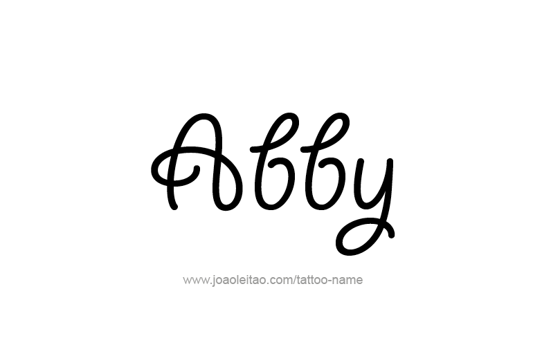 Tattoo Design  Name Abby   