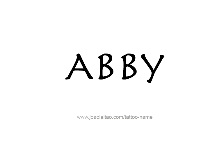 Tattoo Design  Name Abby   