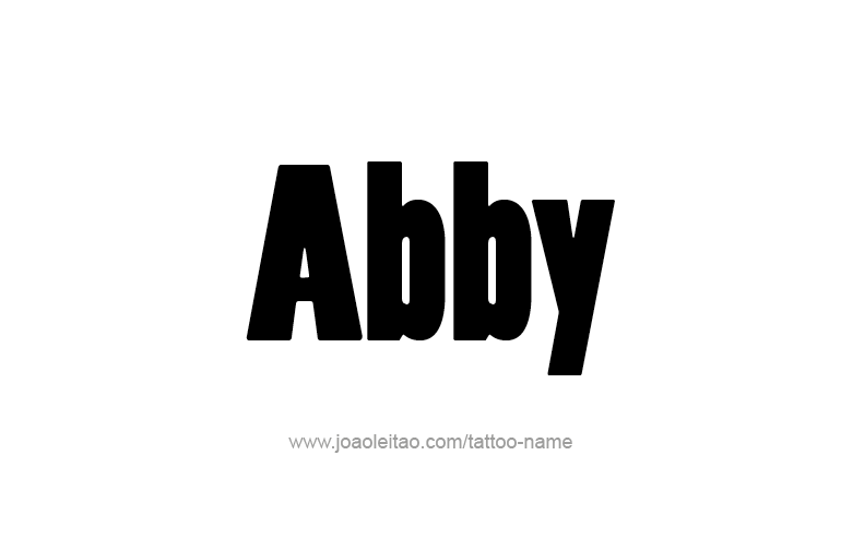 Tattoo Design  Name Abby   