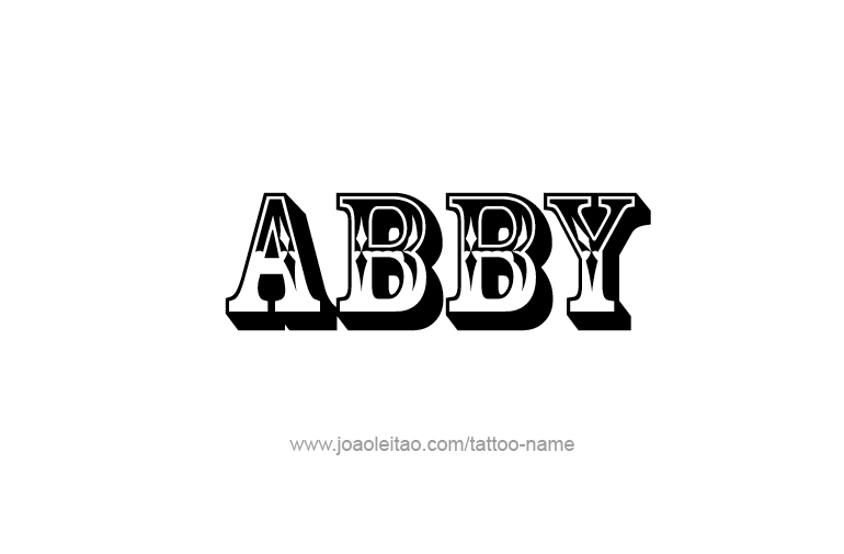 Tattoo Design  Name Abby   