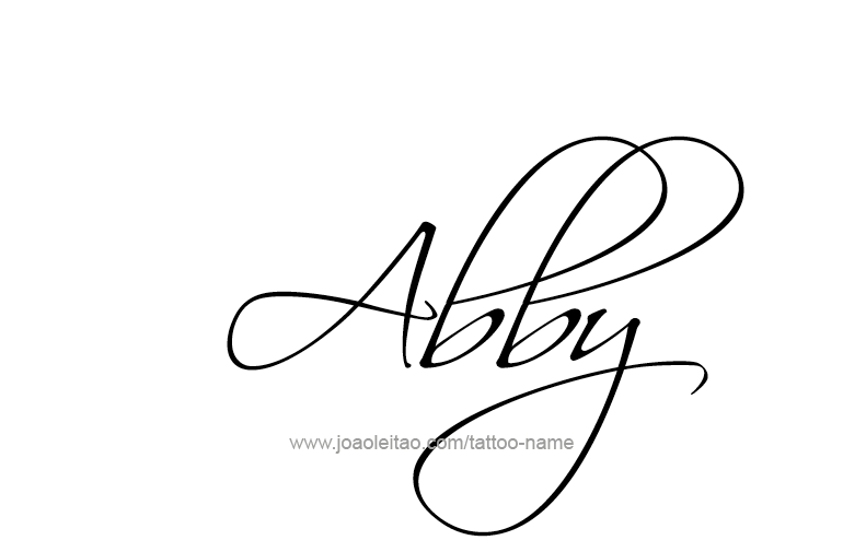 Tattoo Design  Name Abby   