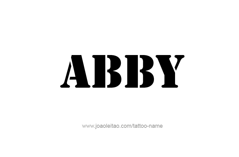 Tattoo Design  Name Abby   