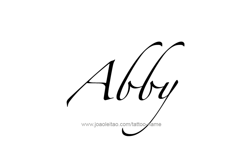 Tattoo Design  Name Abby   