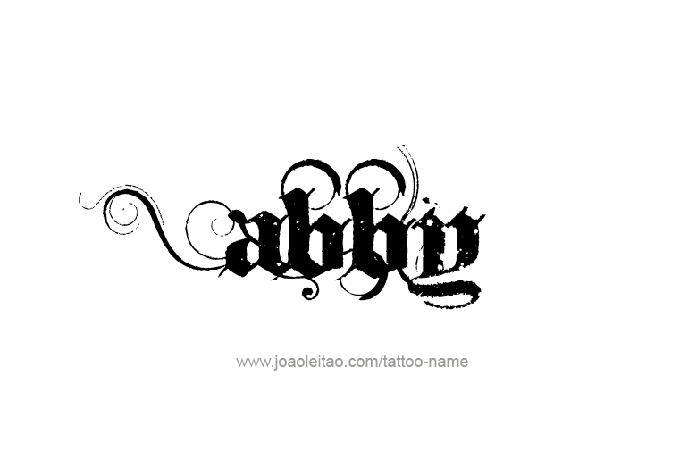 Tattoo Design  Name Abby   