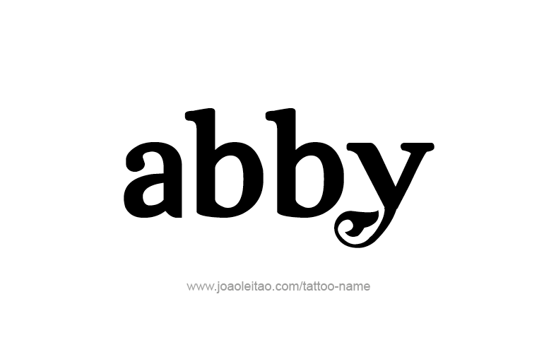 Tattoo Design  Name Abby   