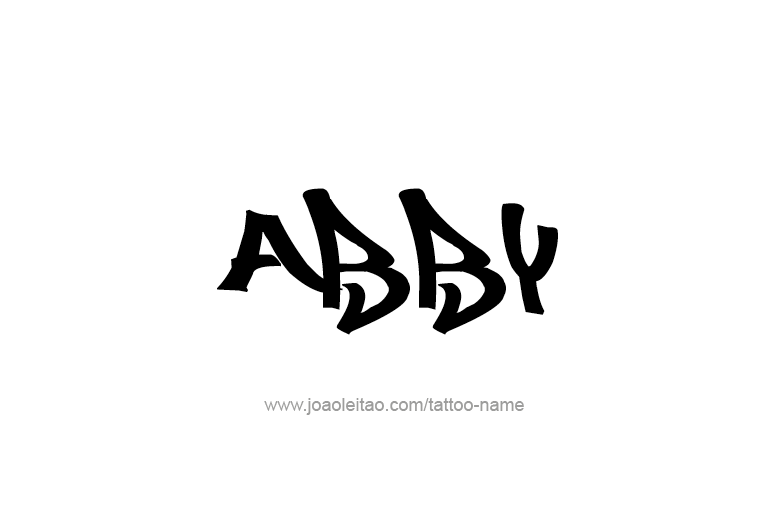 Tattoo Design  Name Abby   