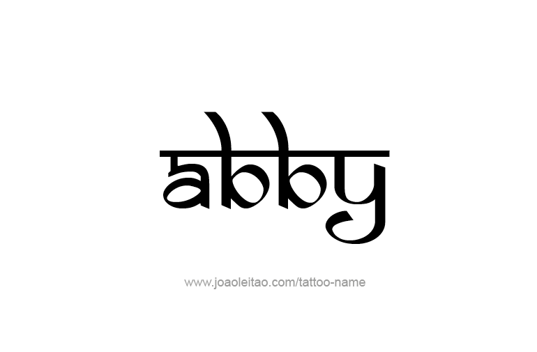 Tattoo Design  Name Abby   