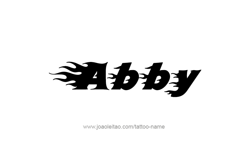 Tattoo Design  Name Abby   