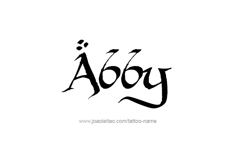 Tattoo Design  Name Abby   