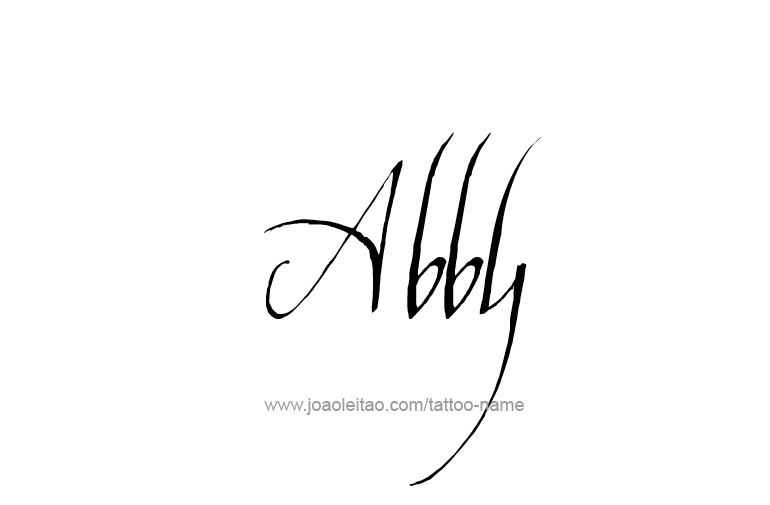 Tattoo Design  Name Abby   