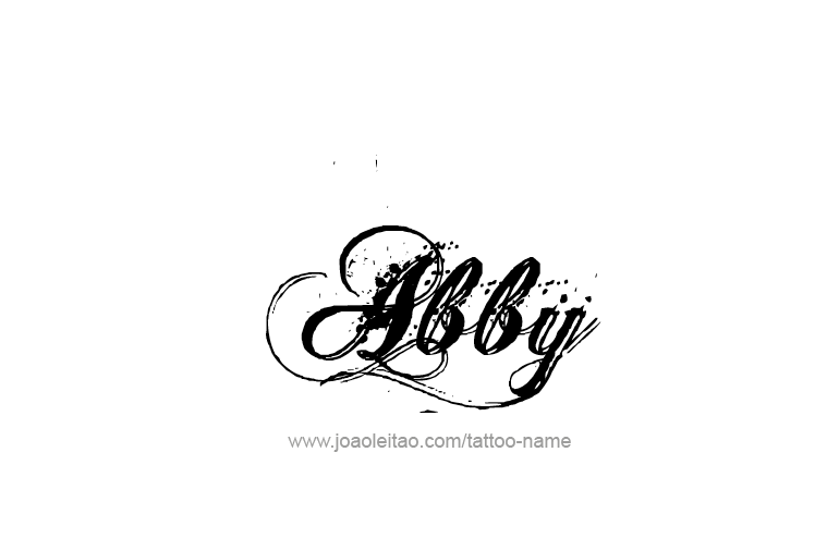 Tattoo Design  Name Abby   