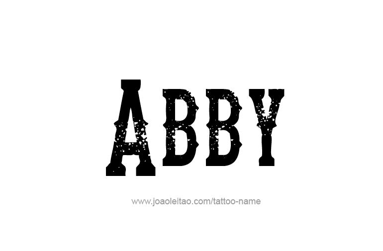 Tattoo Design  Name Abby   