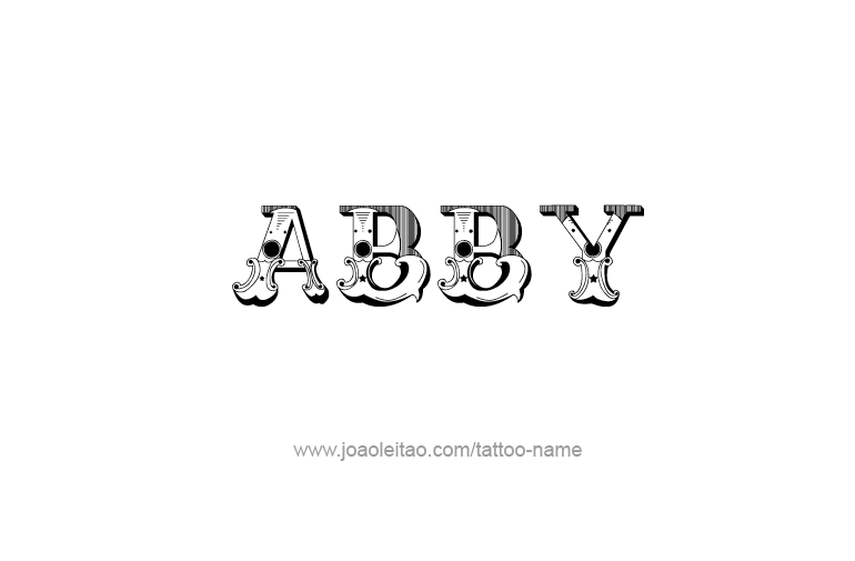 Tattoo Design  Name Abby   