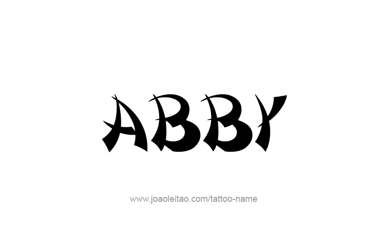 Tattoo Design  Name Abby   