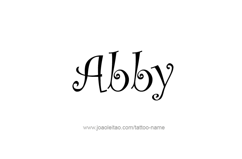 Tattoo Design  Name Abby   