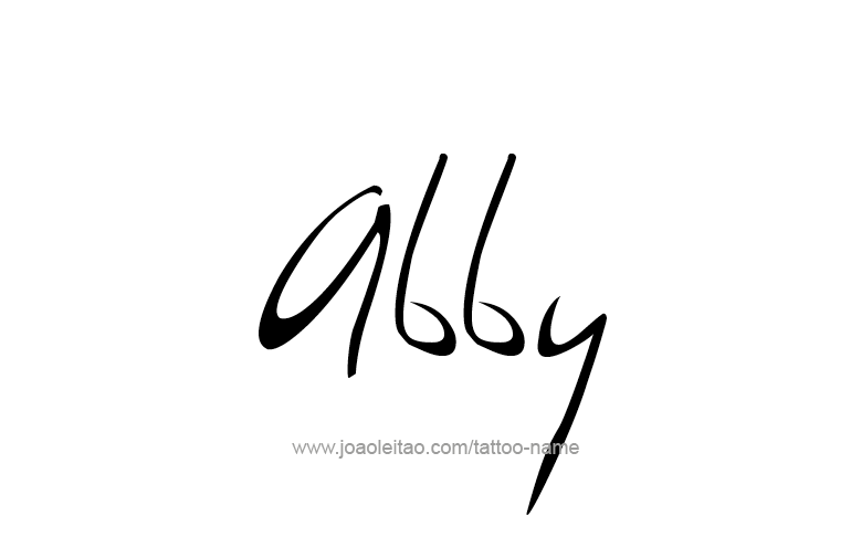 Tattoo Design  Name Abby   