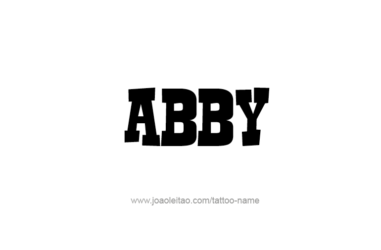 Tattoo Design  Name Abby   