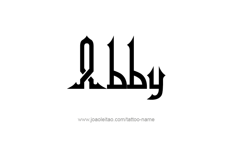 Tattoo Design  Name Abby   