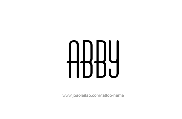 Tattoo Design  Name Abby   