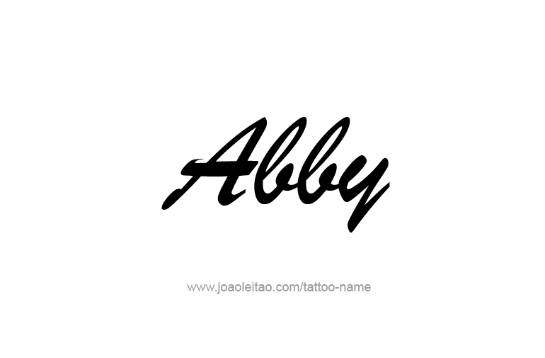 Tattoo Design  Name Abby