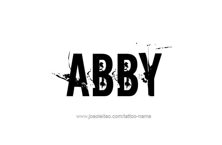 Tattoo Design  Name Abby   