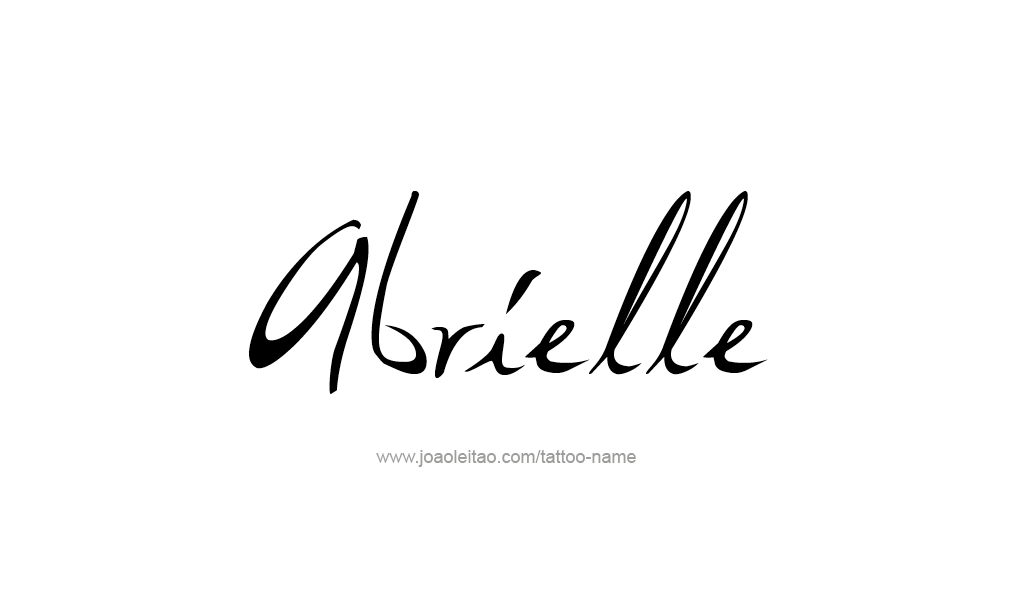 Tattoo Design  Name Abrielle   