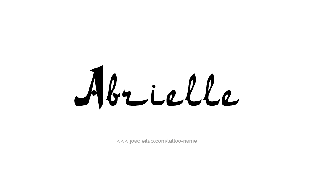 Tattoo Design  Name Abrielle   