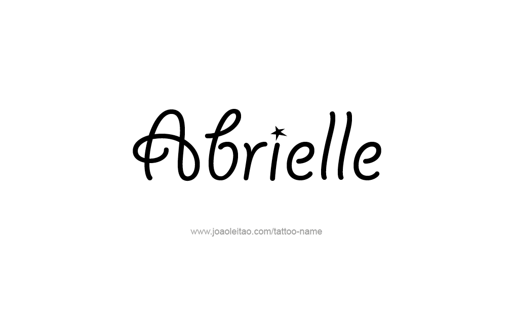 Tattoo Design  Name Abrielle   