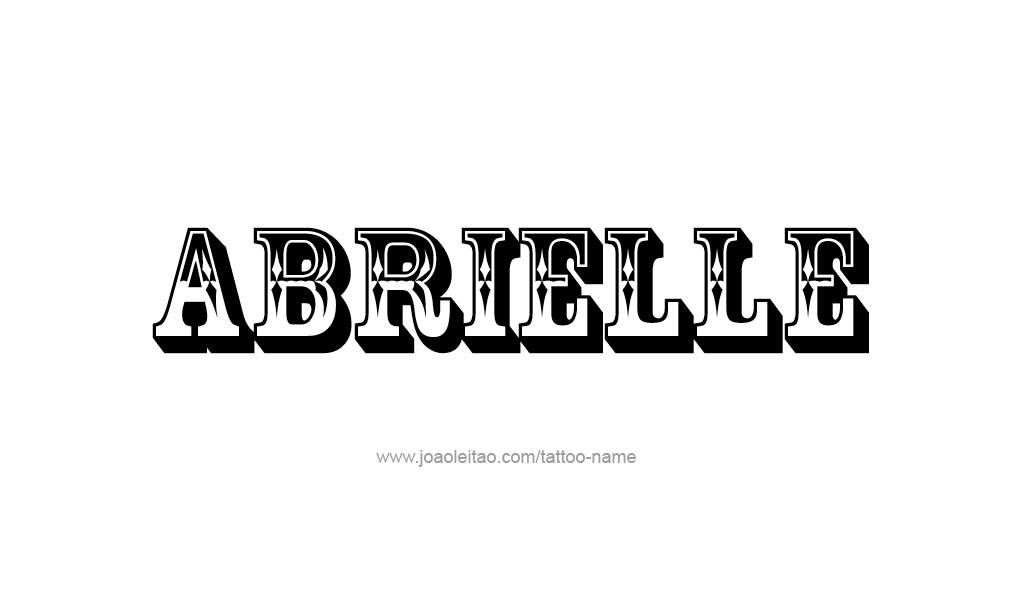 Tattoo Design  Name Abrielle   