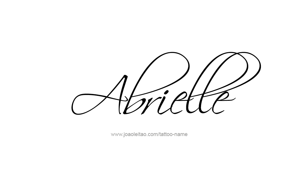 Tattoo Design  Name Abrielle   
