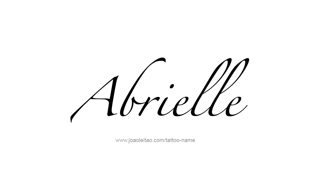 Tattoo Design  Name Abrielle   