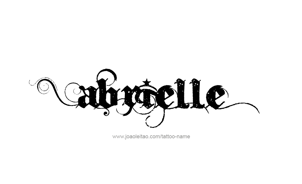 Tattoo Design  Name Abrielle   