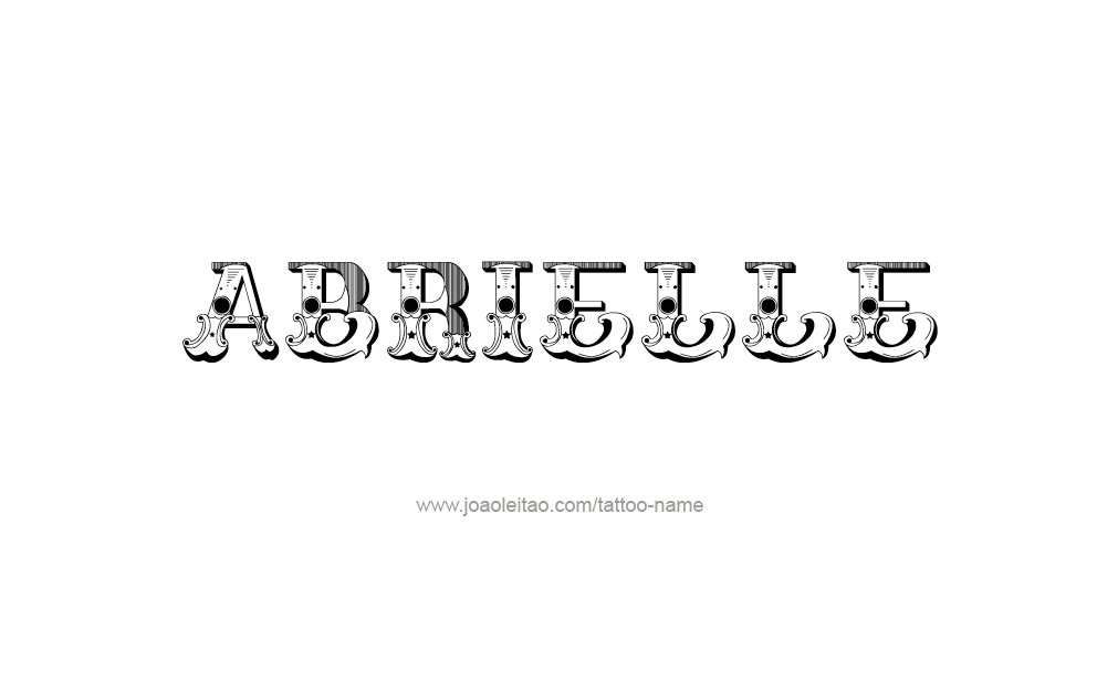 Tattoo Design  Name Abrielle   