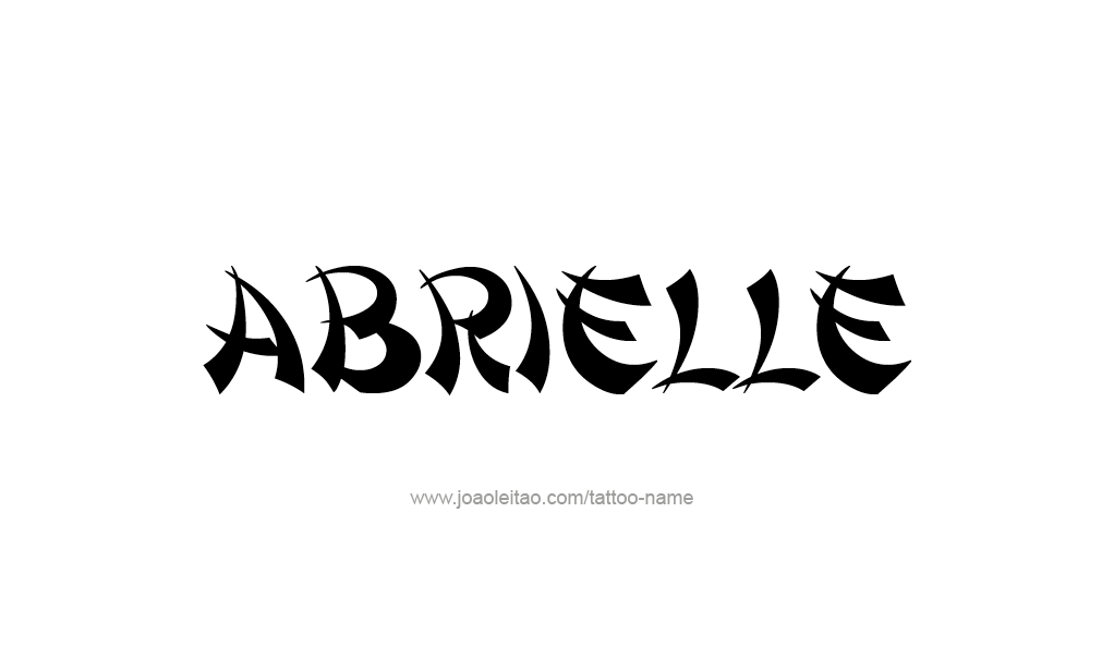 Tattoo Design  Name Abrielle