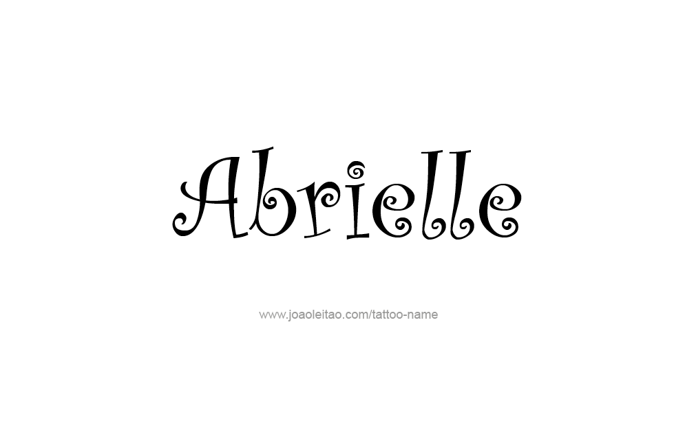 Tattoo Design  Name Abrielle   