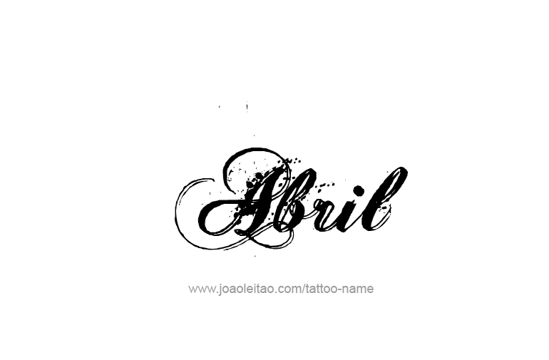 Tattoo Design  Name Abril   