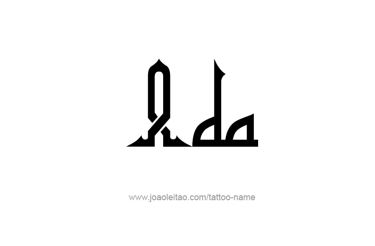 Tattoo Design  Name Ada   