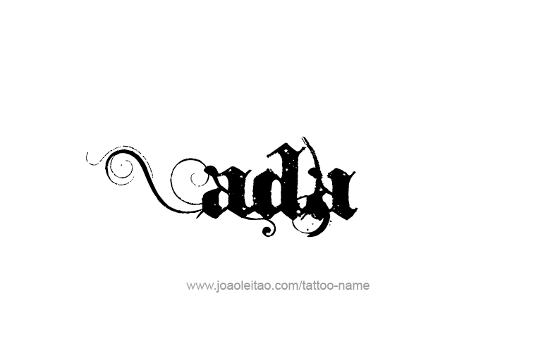 Tattoo Design  Name Ada   