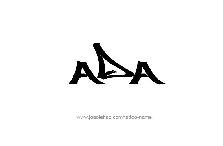 Tattoo Design  Name Ada   