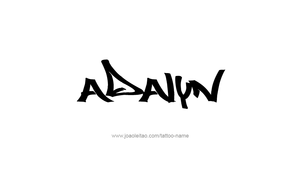 Tattoo Design  Name Adalyn   
