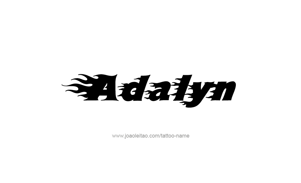 Tattoo Design  Name Adalyn   