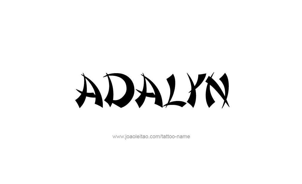 Tattoo Design  Name Adalyn