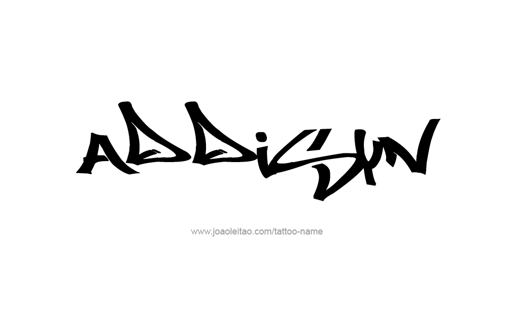 Tattoo Design  Name Addisyn   