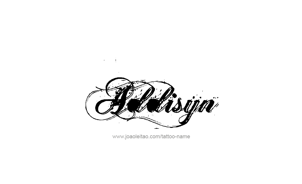 Tattoo Design  Name Addisyn   