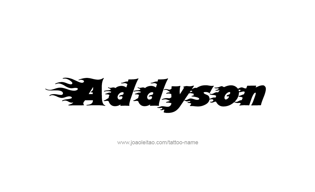 Tattoo Design  Name Addyson   