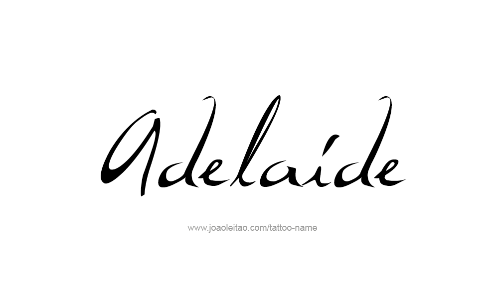 Tattoo Design  Name Adelaide   