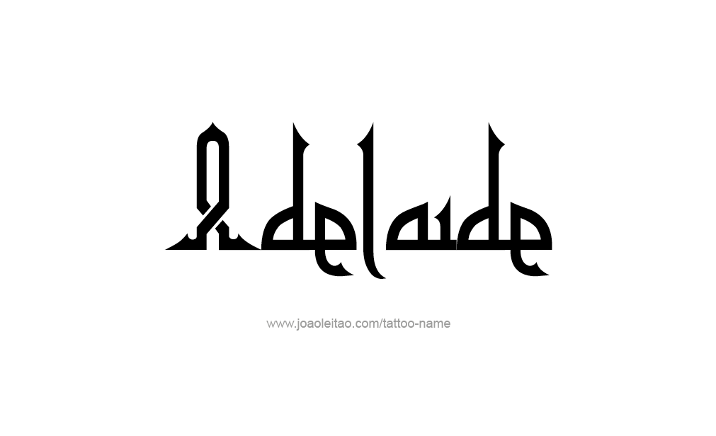 Tattoo Design  Name Adelaide   