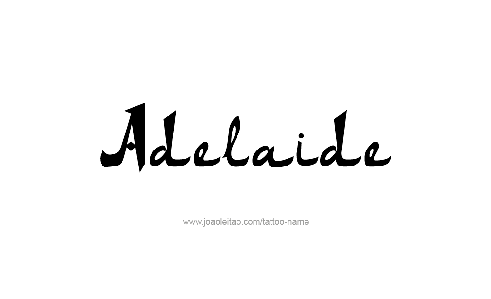 Tattoo Design  Name Adelaide   