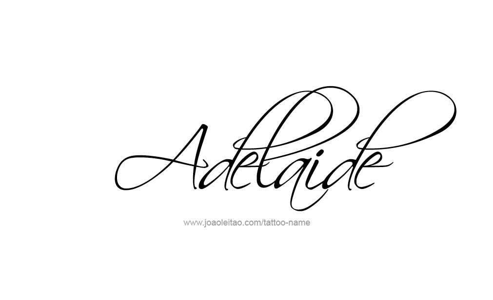 Tattoo Design  Name Adelaide   