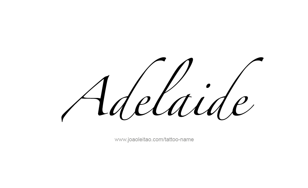 Tattoo Design  Name Adelaide   